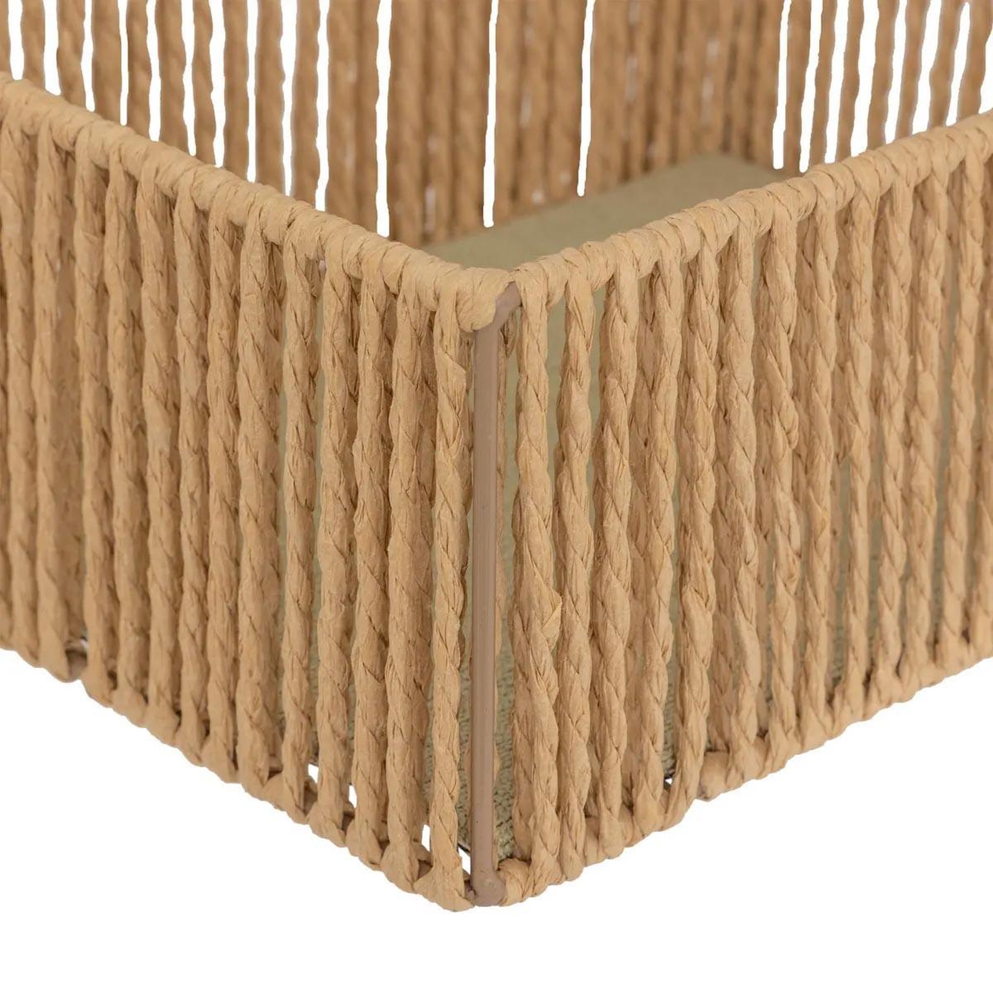 Voir la diapositive 5 : ATMOSPHERA Lot de 3 paniers rectangles  ali  26cm naturel