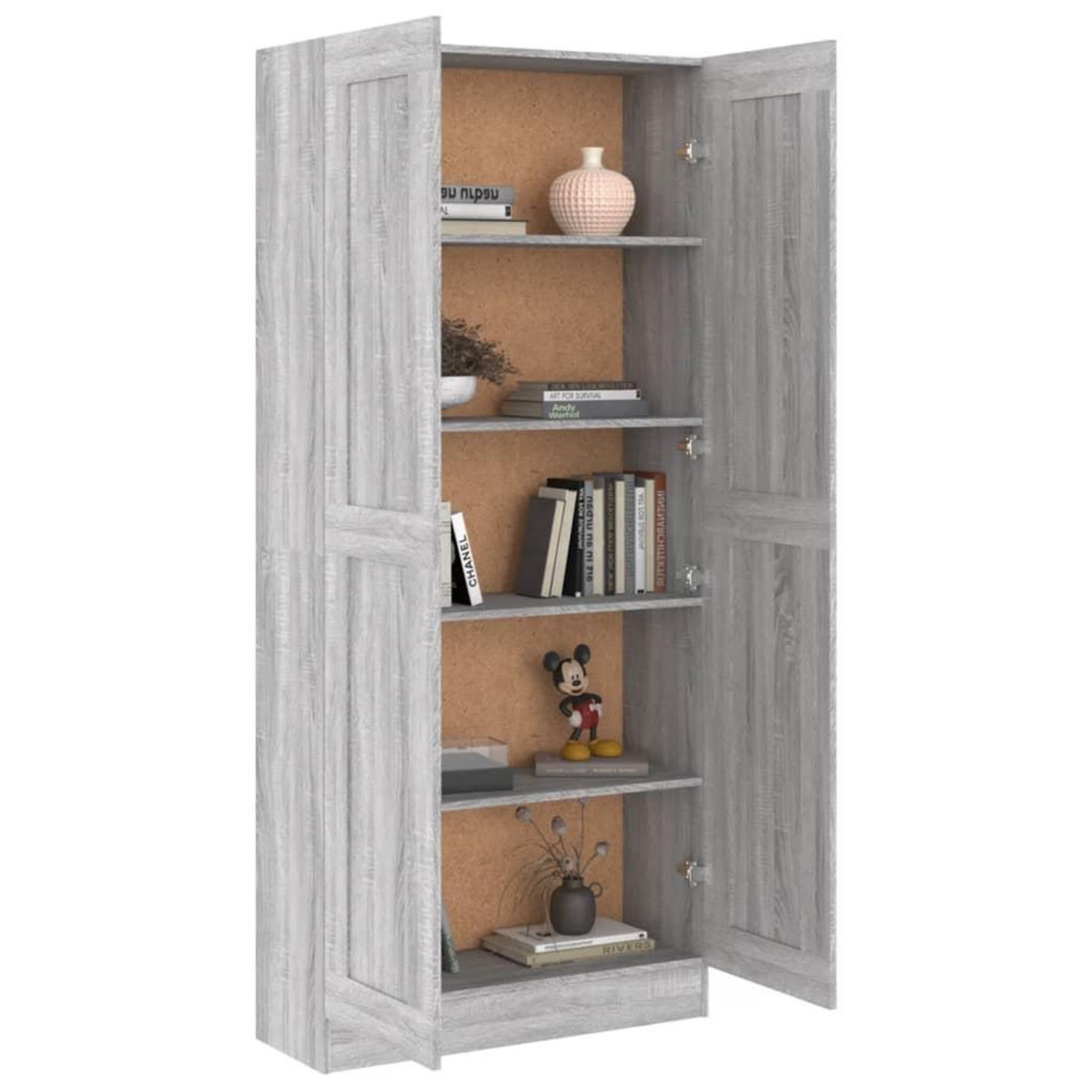 VIDAXL Bibliotheque Sonoma gris 82,5x30,5x185,5 cm Bois d'ingenierie