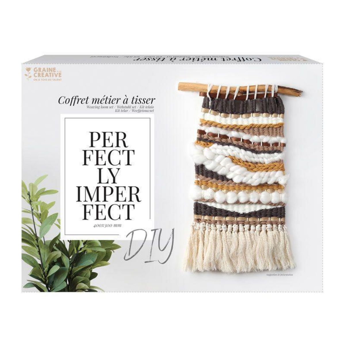Graine créative Kit métier à tisser grand modèle - 400 x 300 mm