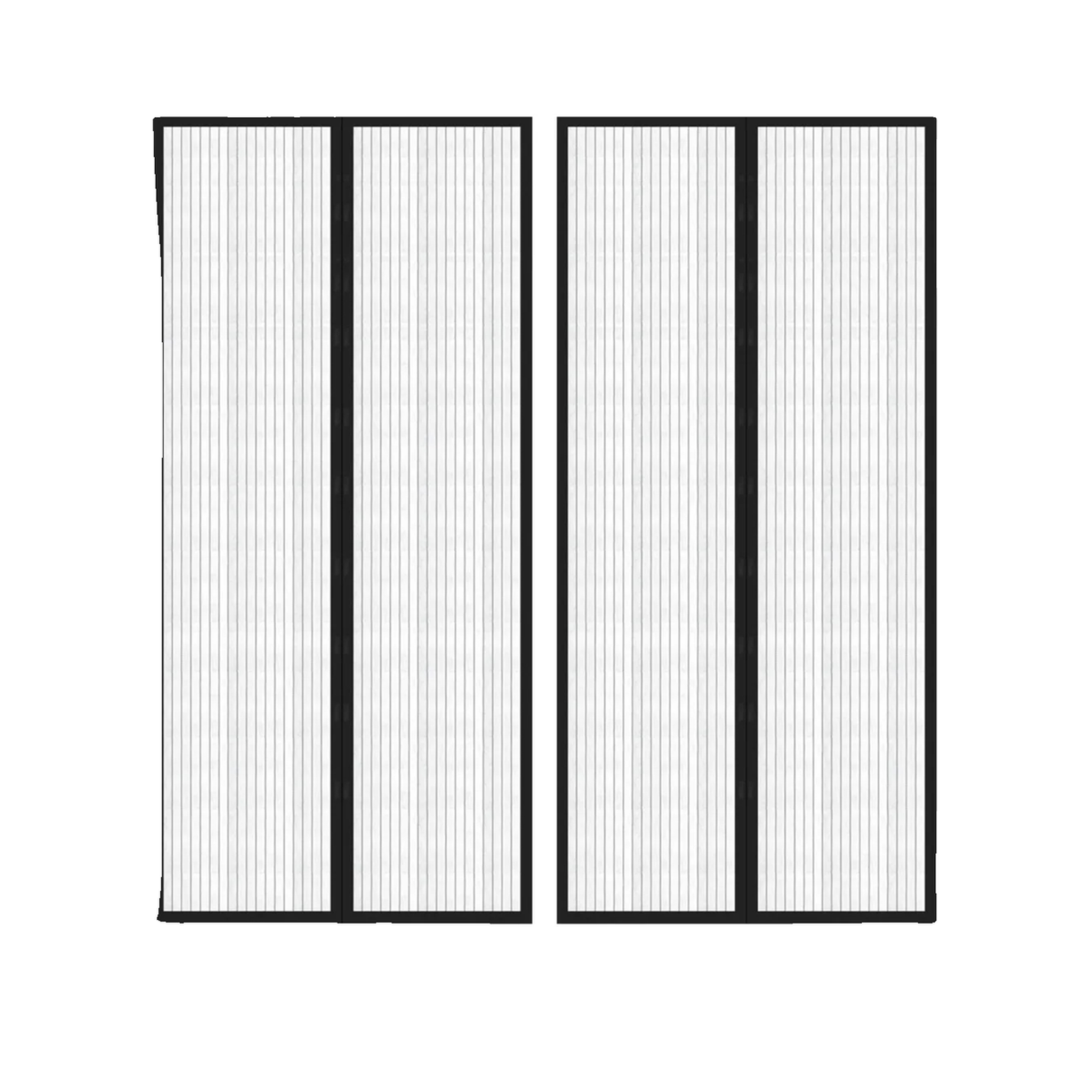 VIDAXL Moustiquaire VidaXL insect screen curtain 2 pcs noire