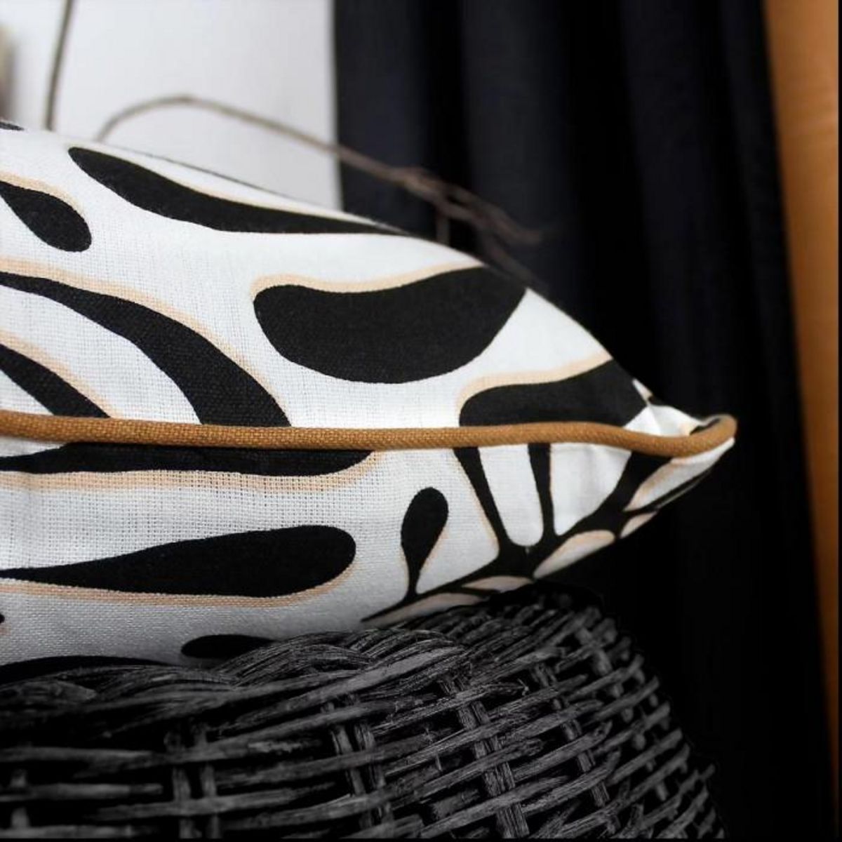 Paris Prix Coussin Déco Imprimé  Signature  40x40cm Écru