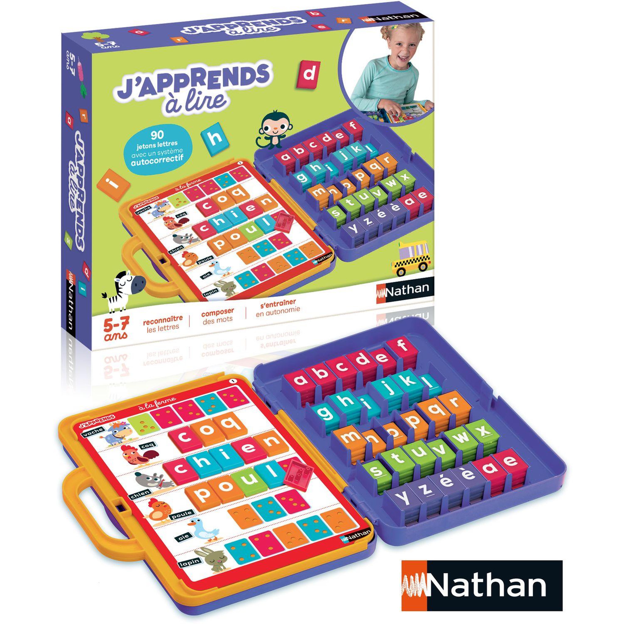Voir la diapositive 2 : NATHAN Jeu J'apprends à lire