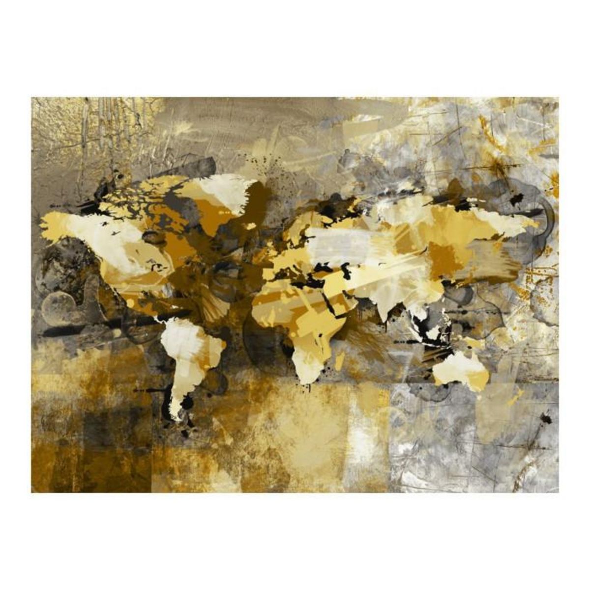 Paris Prix Papier Peint  Artistic Map of the World