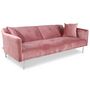 Voir la diapositive 4 : Paris Prix Canapé Convertible 3 Places  Lacla  191cm Rose