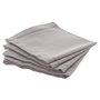 Voir la diapositive 1 : ATMOSPHERA Ensemble de 4 serviettes de table CHAMBRAY