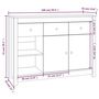 Voir la diapositive 6 : VIDAXL Buffet 100x35x74 cm Bois massif de pin
