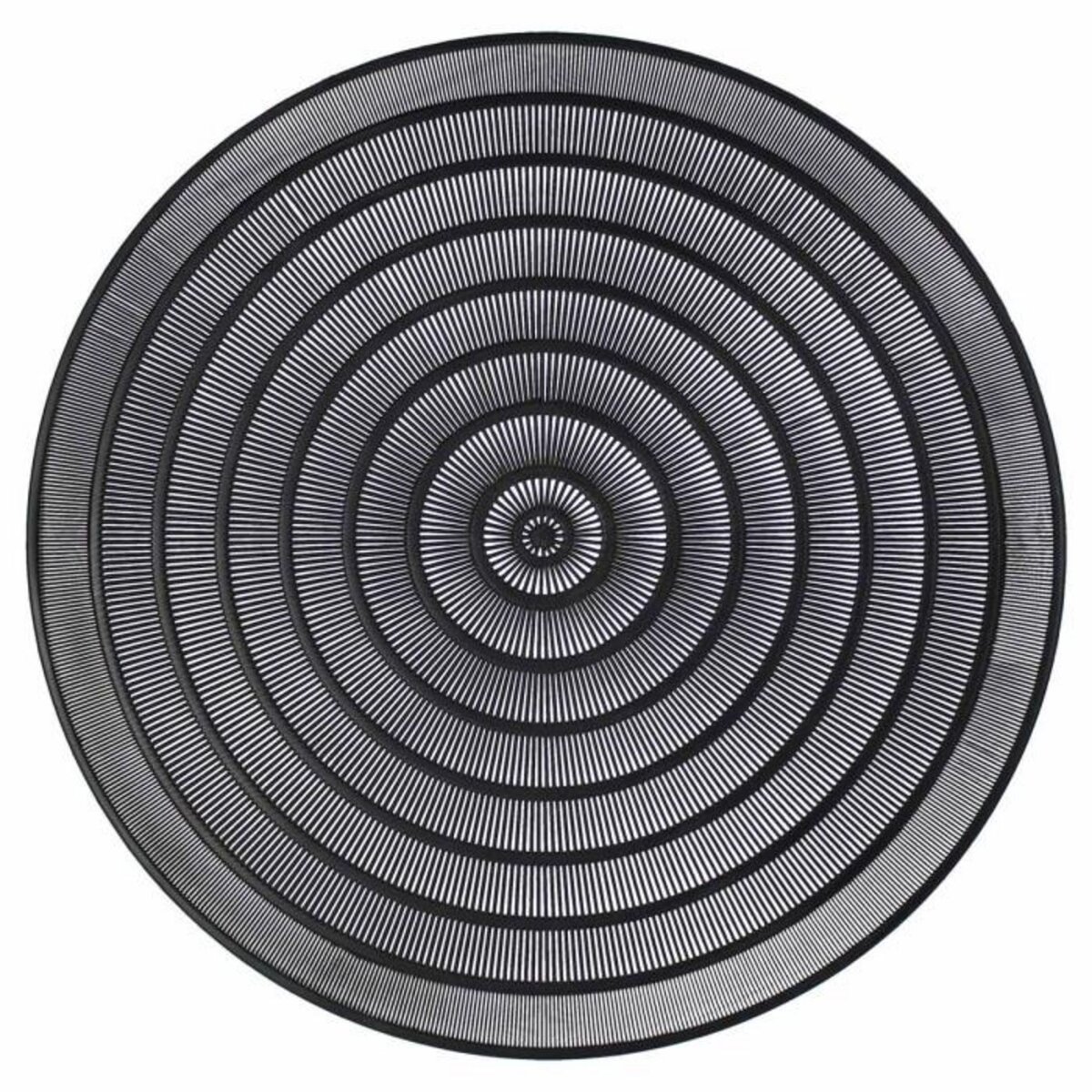 Paris Prix Set de Table Rond Ajouré  Oriental  40cm Noir