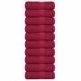 Voir la diapositive 1 : VIDAXL Serviettes de visage 10pcs bordeaux 30x30cm 360 g m² 100% coton