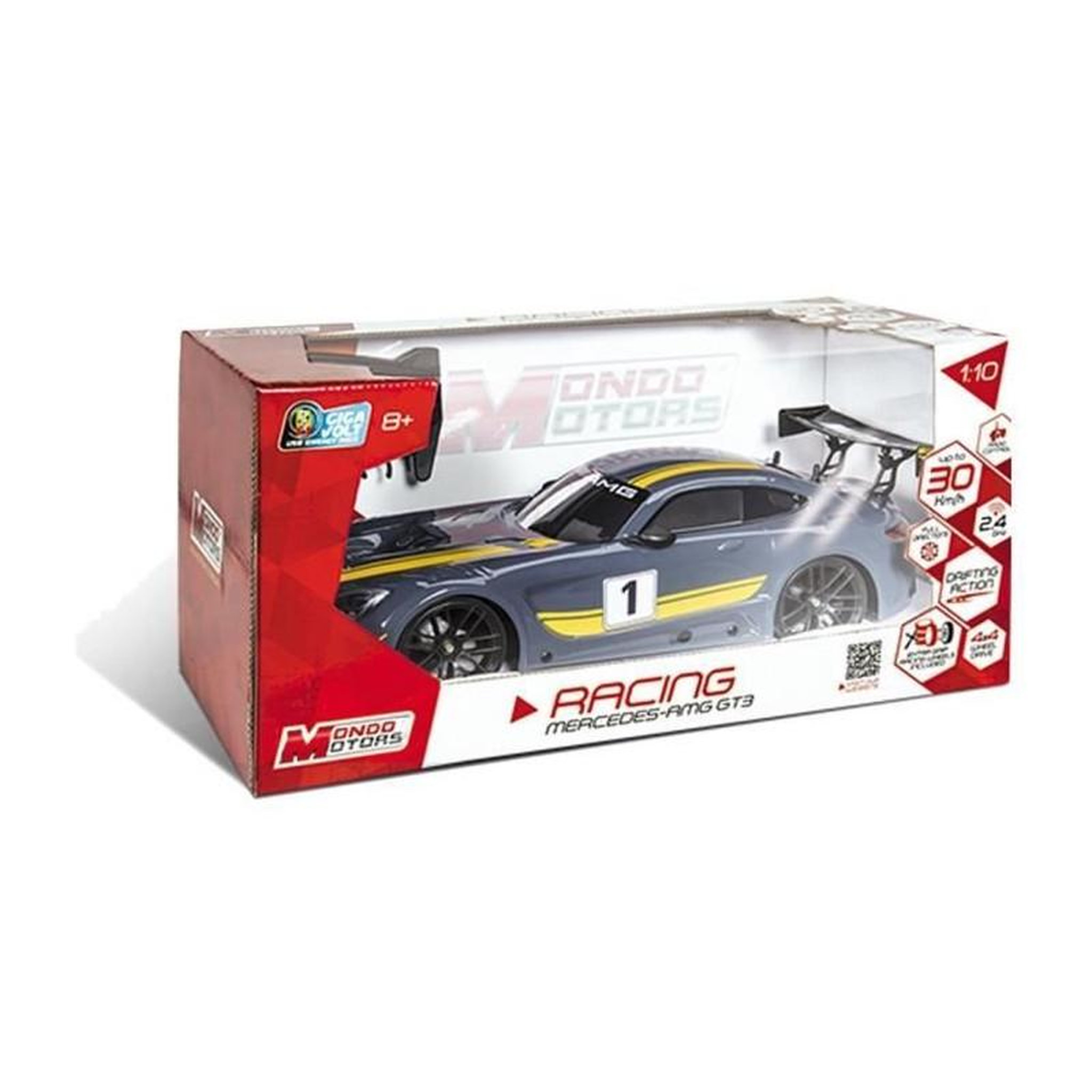 Voir la diapositive 4 : Mondo MONDO Voiture radiocommandée Mercedes AMG GT3 - Echelle 1:10 - A partir de 8 ans