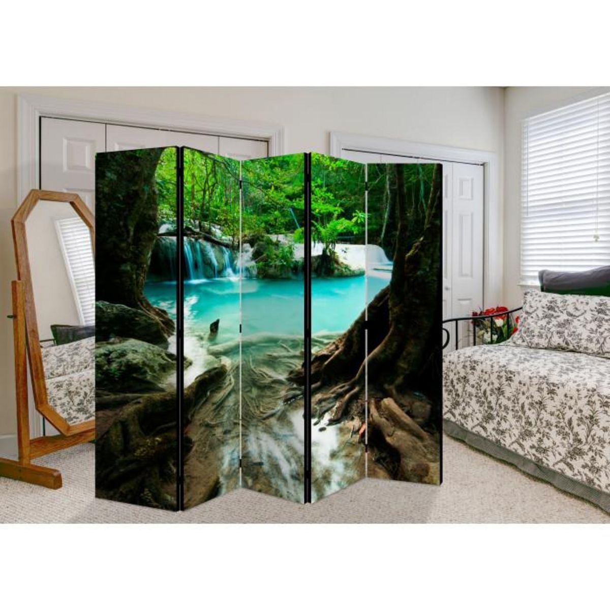 Paris Prix Paravent 5 Volets  Crystal Clear Water  172x225cm