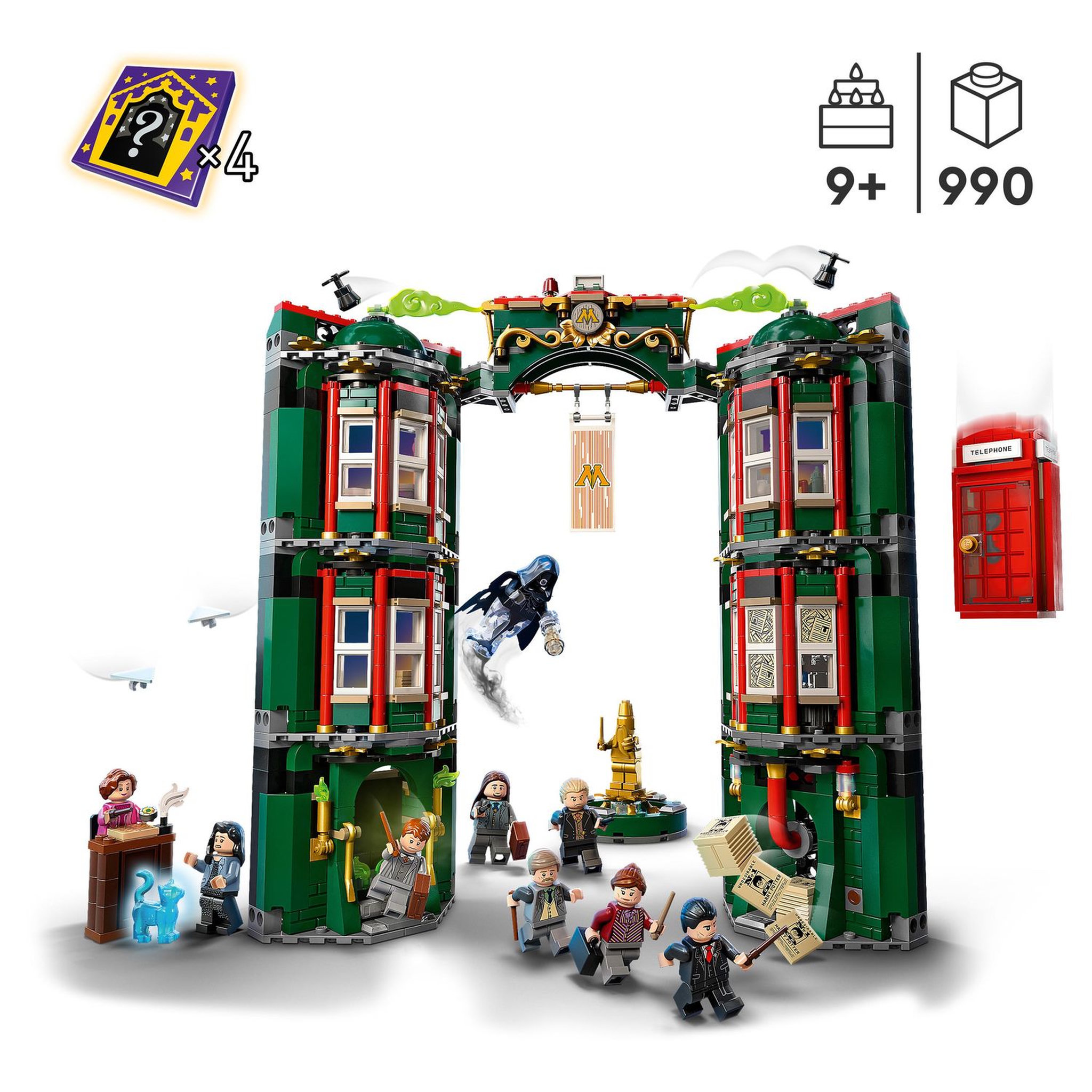 Voir la diapositive 4 : LEGO Harry Potter 76403 Le ministère de la Magie, Jouet avec 12 Minifigurines  