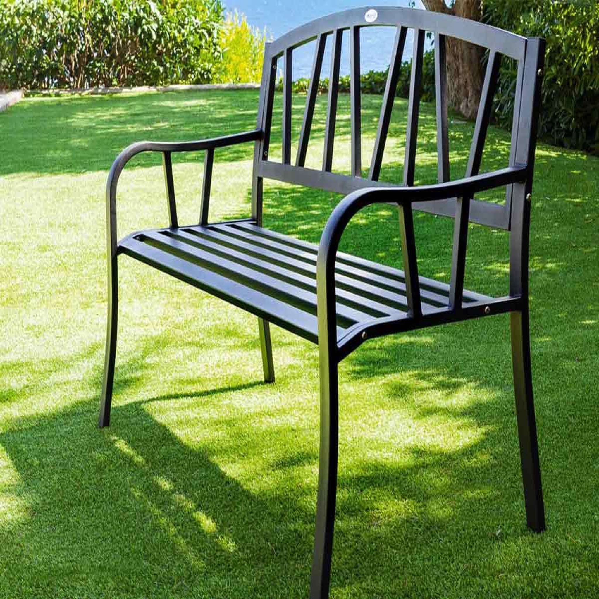Voir la diapositive 3 : HESPERIDE Banc de jardin en métal Alvernia - Hespéride