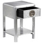 Voir la diapositive 5 : VIDAXL Table de coin avec 1 tiroir vintage Style d'aviation