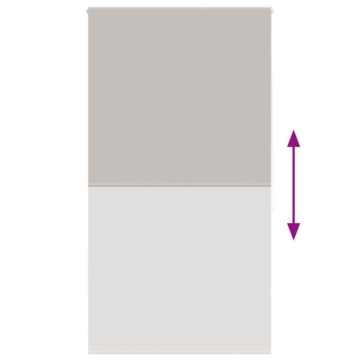 VIDAXL Store enrouleur de douche 130x240 cm largeur du tissu 126 cm