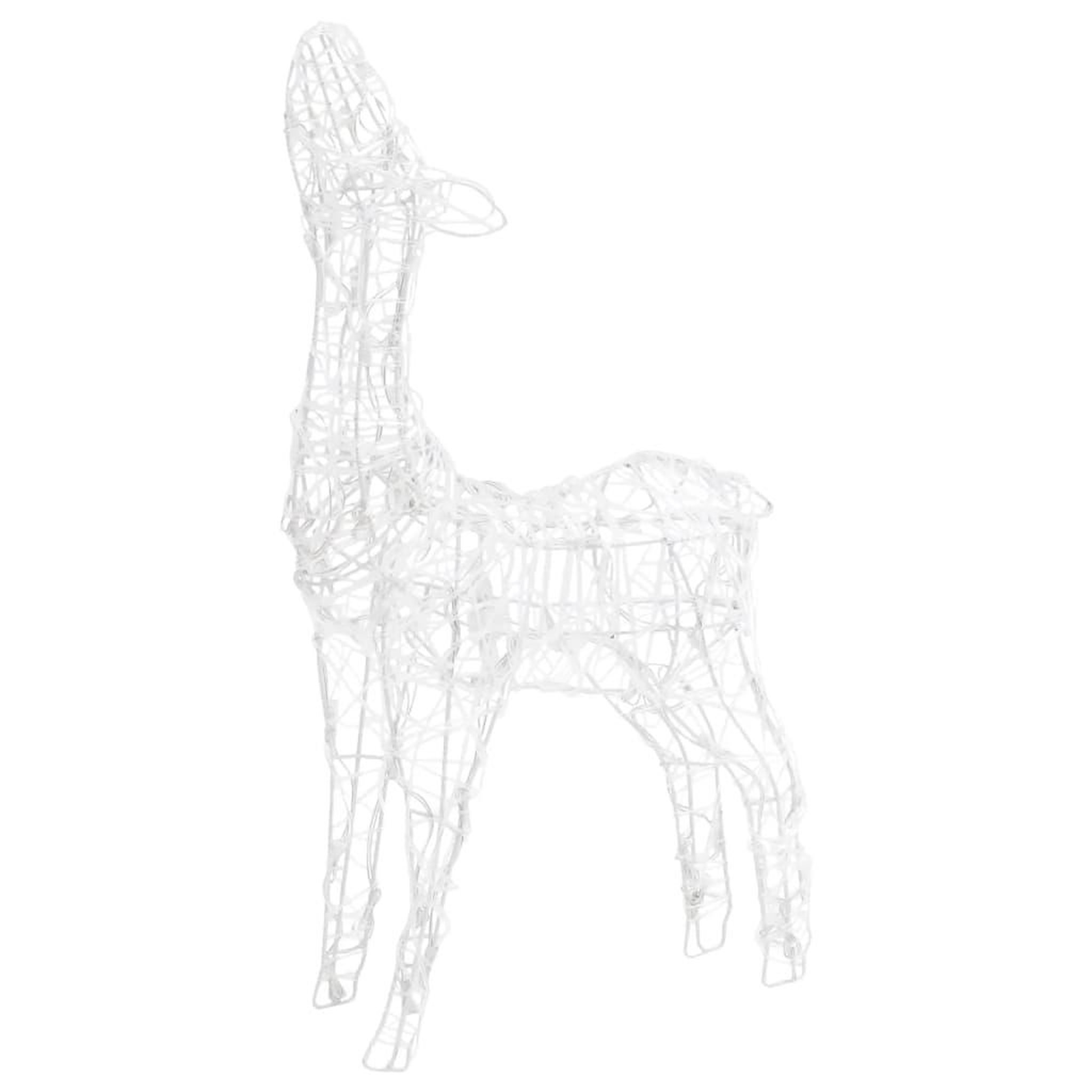 Voir la diapositive 5 : VIDAXL Famille de rennes de decoration Acrylique 160 LED blanc froid