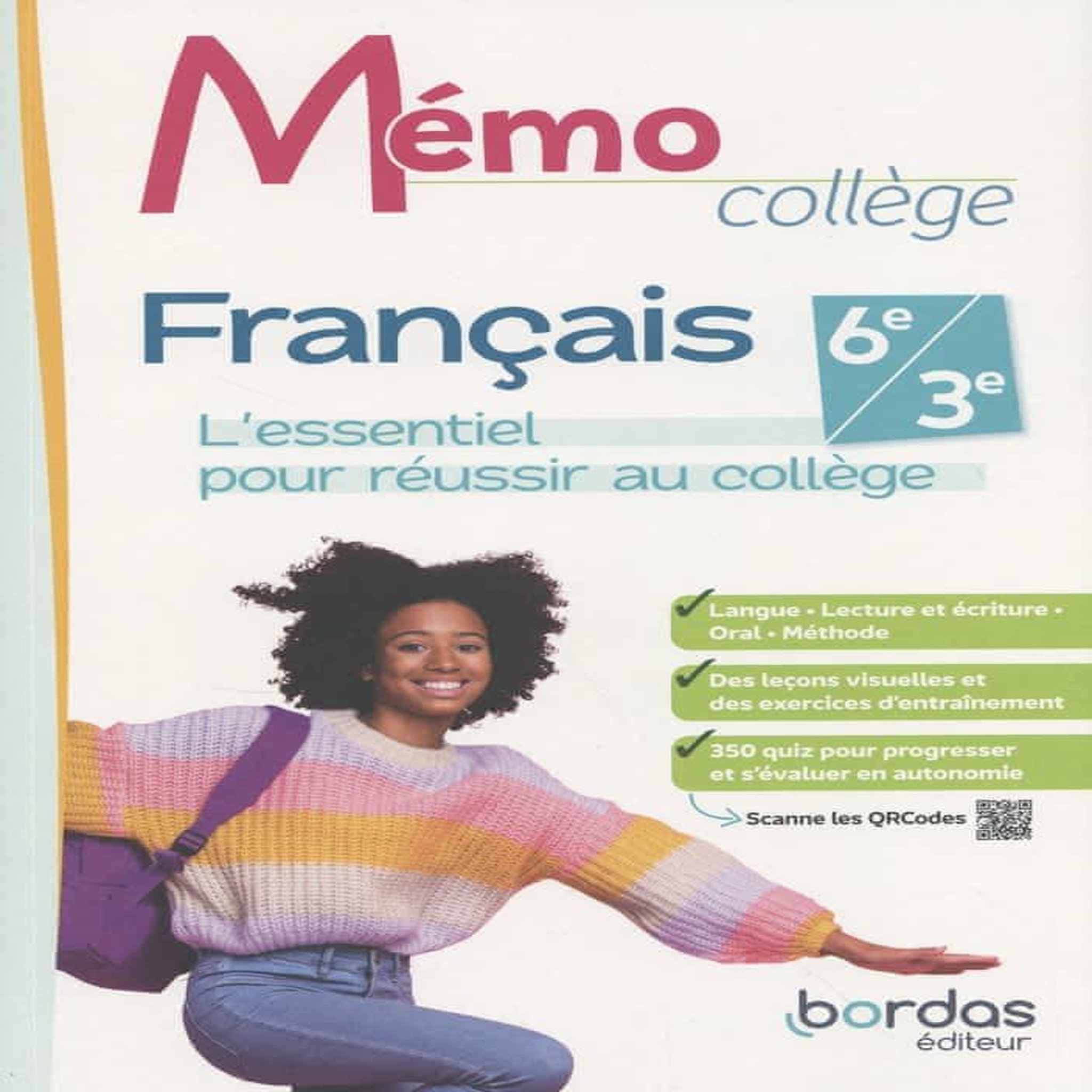 MEMO COLLEGE FRANCAIS 6E/3E. L'ESSENTIEL POUR REUSSIR AU COLLEGE, EDITION 2023, Paul Joëlle