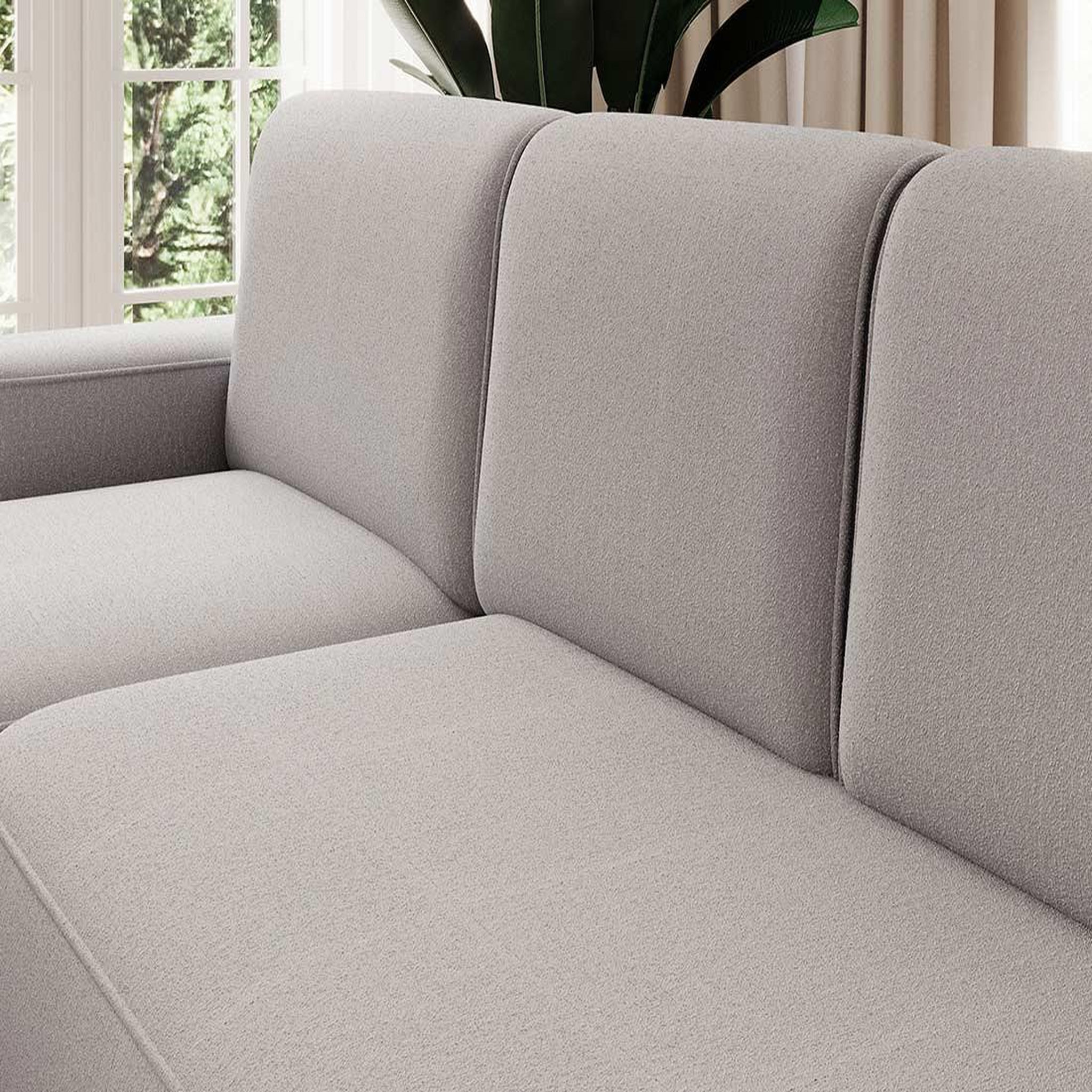 Voir la diapositive 5 : BEST MOBILIER Sam - canapé d'angle gauche 4 places convertible avec coffre en tissu