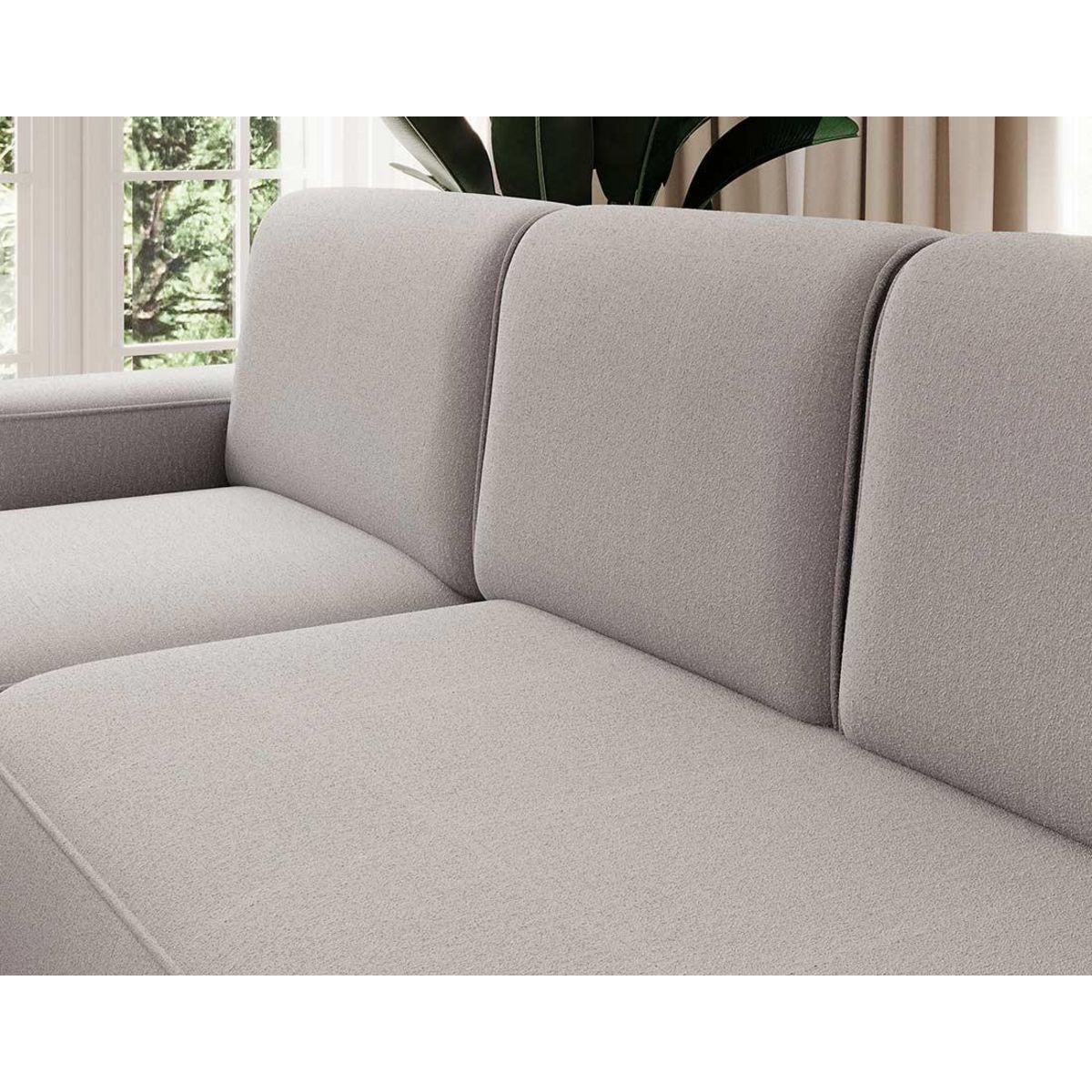 BEST MOBILIER Sam - canapé d'angle gauche 4 places convertible avec coffre en tissu