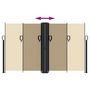 Voir la diapositive 5 : VIDAXL Auvent lateral retractable beige 140x600 cm