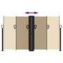 Voir la diapositive 5 : VIDAXL Auvent lateral retractable beige 140x600 cm