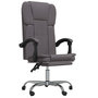 Voir la diapositive 2 : VIDAXL Fauteuil inclinable de bureau Gris Similicuir