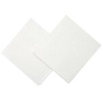Paris Prix Lot de 2 Lingettes  Fibre de Bambou  40cm Blanc