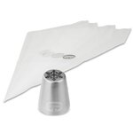 DR.OETKER Lot de 4 poches à douille et embout flocon de neige en inox Dr.Oetker Baker Edition