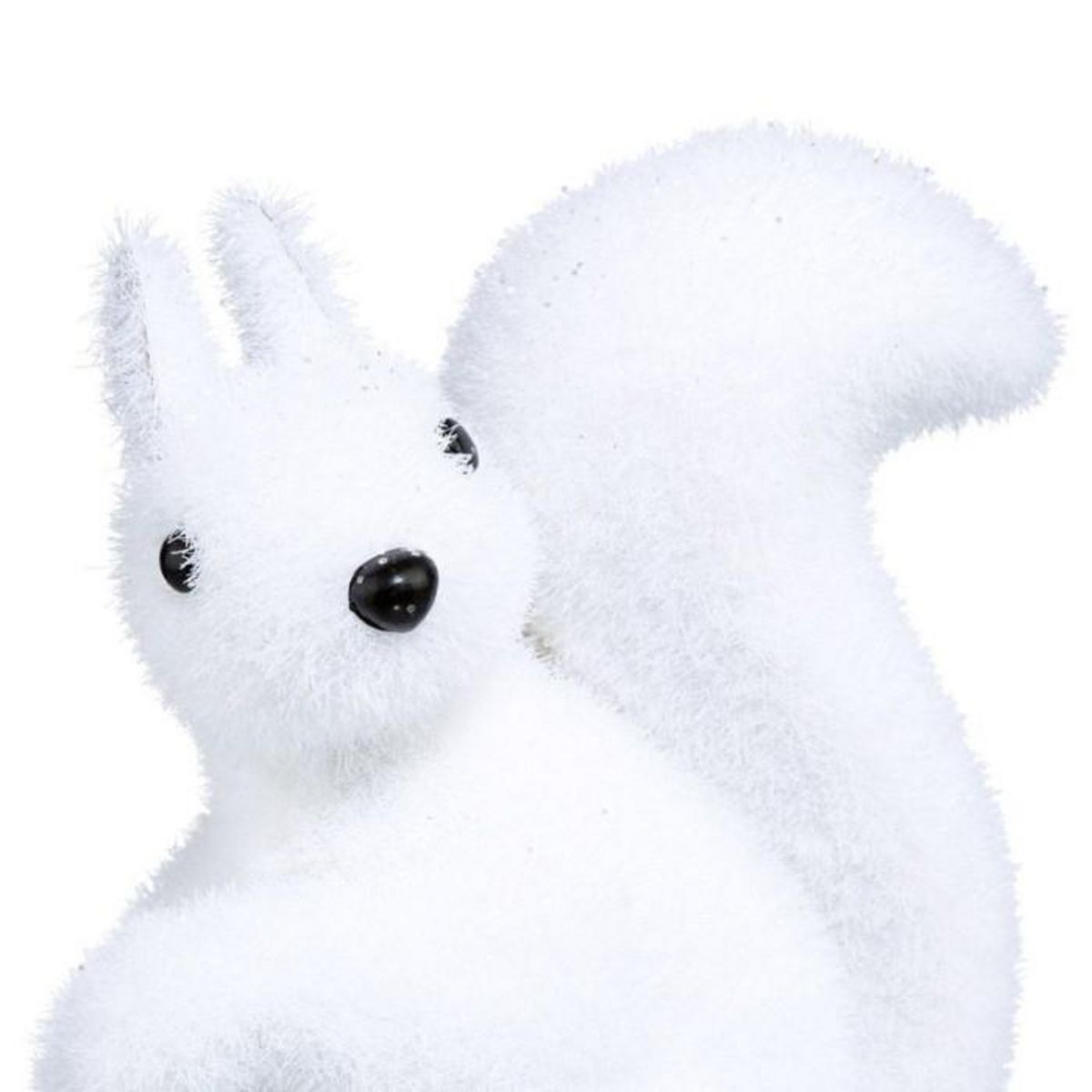 FEERIC LIGHT & CHRISTMAS Écureuil Assis Déco  Manteau  12cm Blanc
