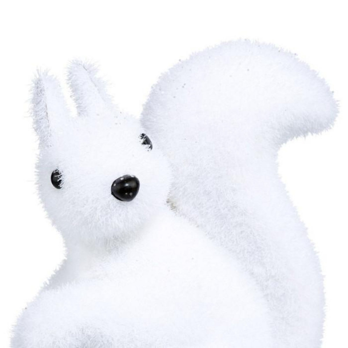FEERIC LIGHT & CHRISTMAS Écureuil Assis Déco  Manteau  12cm Blanc