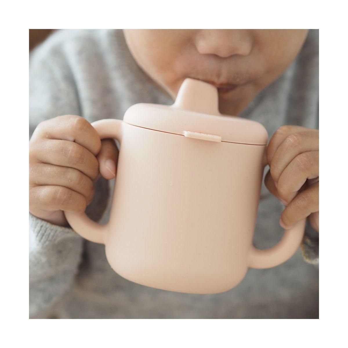 BEABA Tasse d apprentissage silicone pink