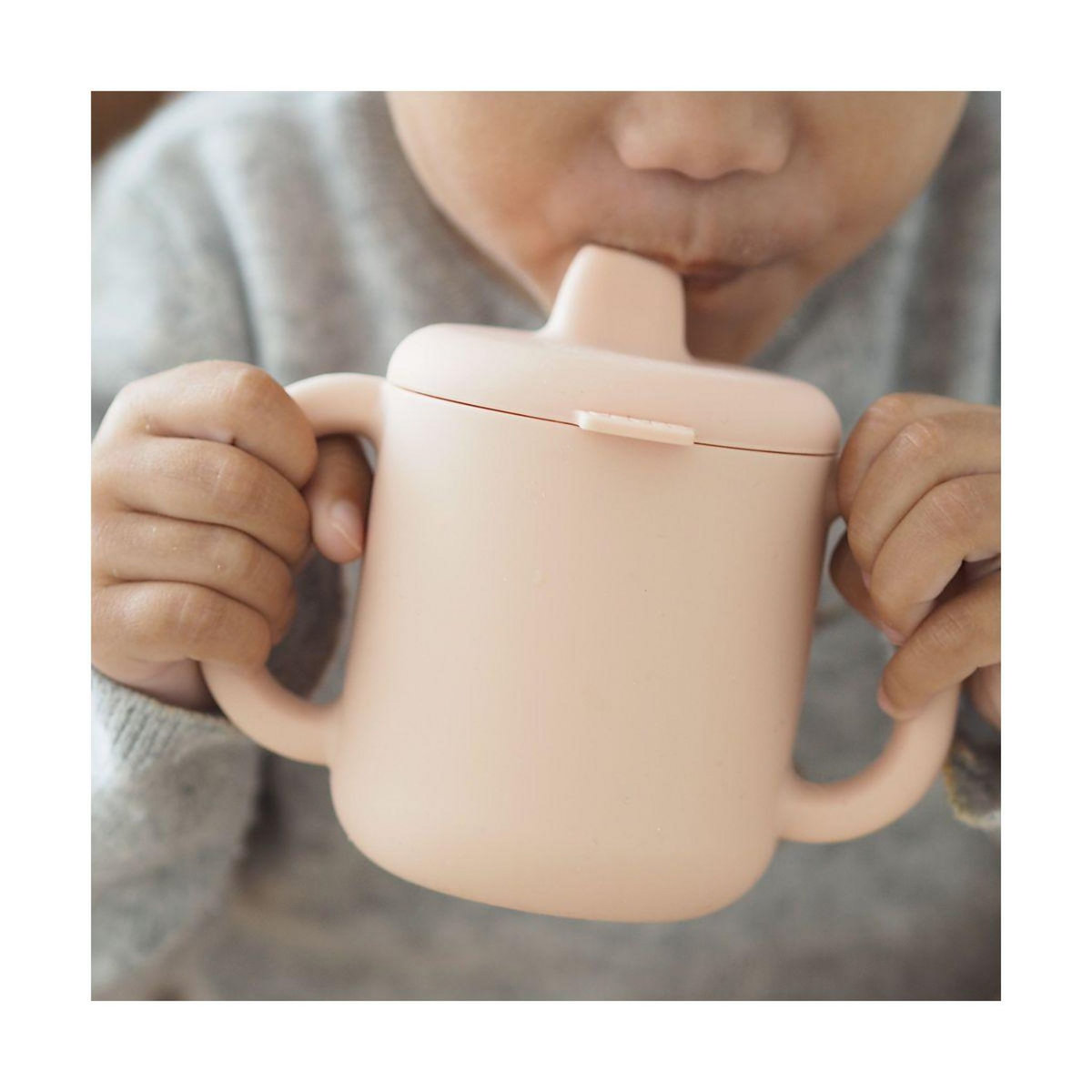 BEABA Tasse d apprentissage silicone pink