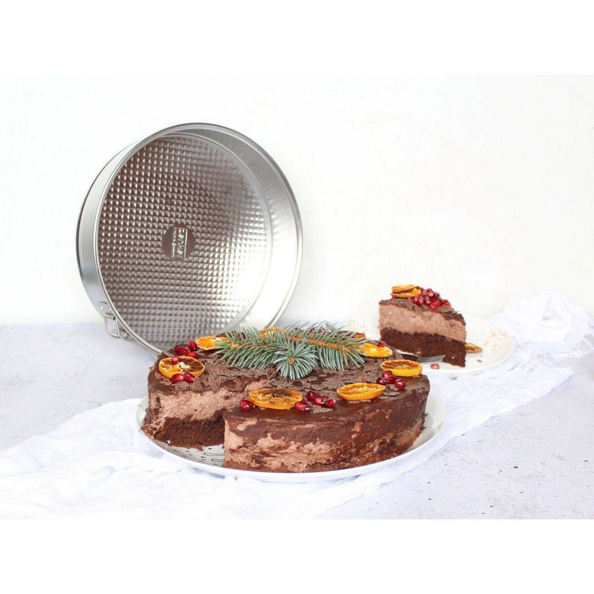 ZENKER Ensemble de 2 Moules à manqué à charnière 26,3 cm Zenker Silver