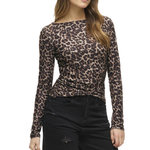 Vila T Shirt Manches  ongues /Noir Femme Vila  eoa. Coloris disponibles : Marron