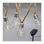 Voir la diapositive 4 : Lumisky Guirlande solaire en corde 10 ampoules FANTASY Beige Corde 7.50M