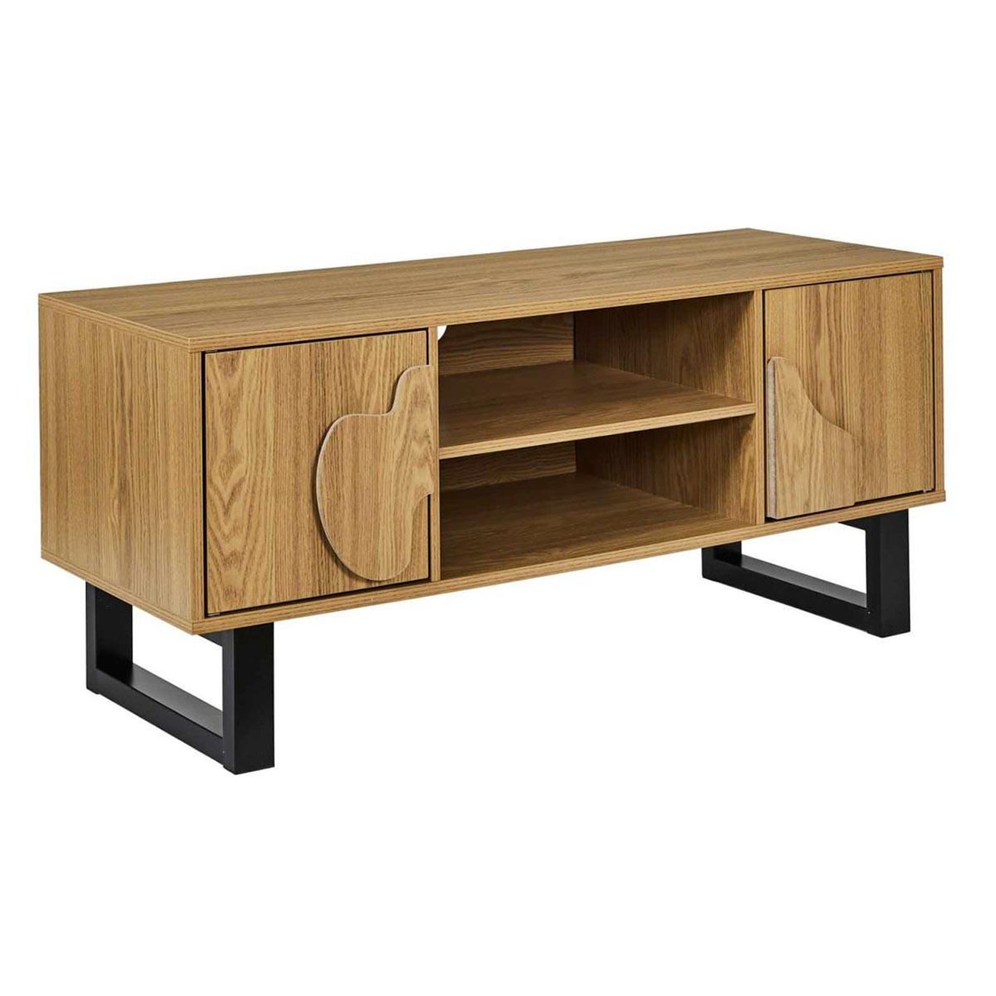 The Home Deco Factory Meuble tv 2 portes  calypso  110cm marron