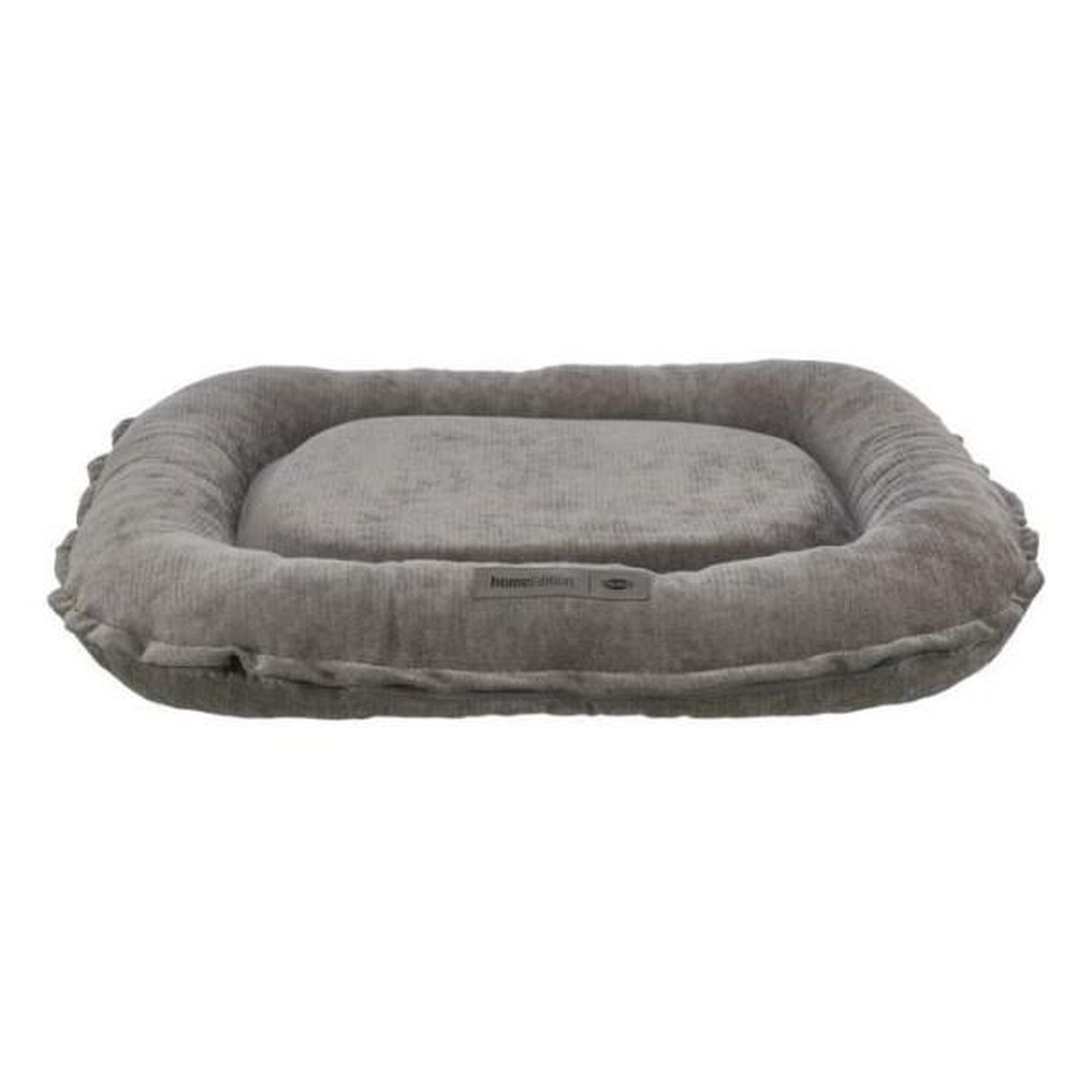 Trixie Coussin pour chien - TRIXIE - Vital LENNOX - Tissu chenille - Ovale - 90 x 70 cm - Gris
