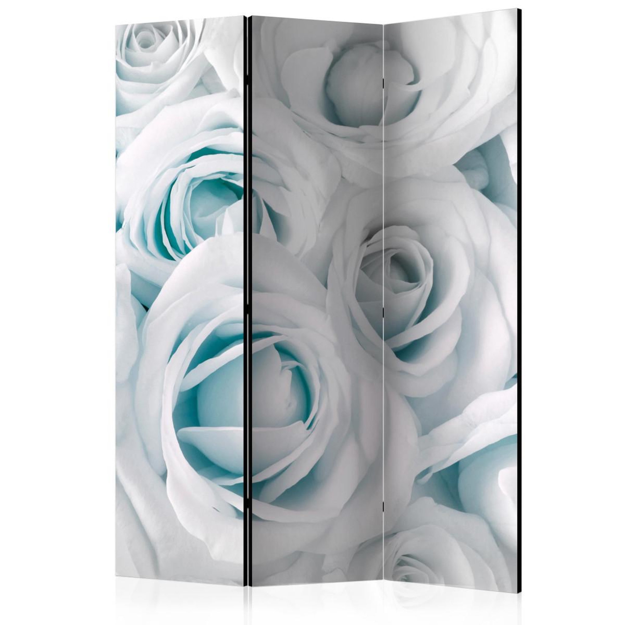 Paris Prix Paravent 3 volets  satin rose turquoise  135x172cm