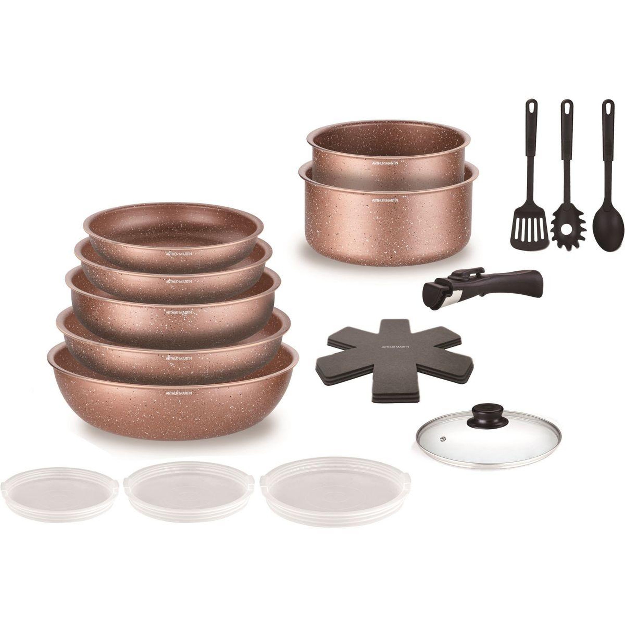 Voir la diapositive 1 : ELECTROLUX Batterie de cuisine Batterie de cuisine 18 pièces