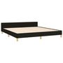 Voir la diapositive 4 : VIDAXL Cadre de lit sans matelas noir 160x200 cm tissu