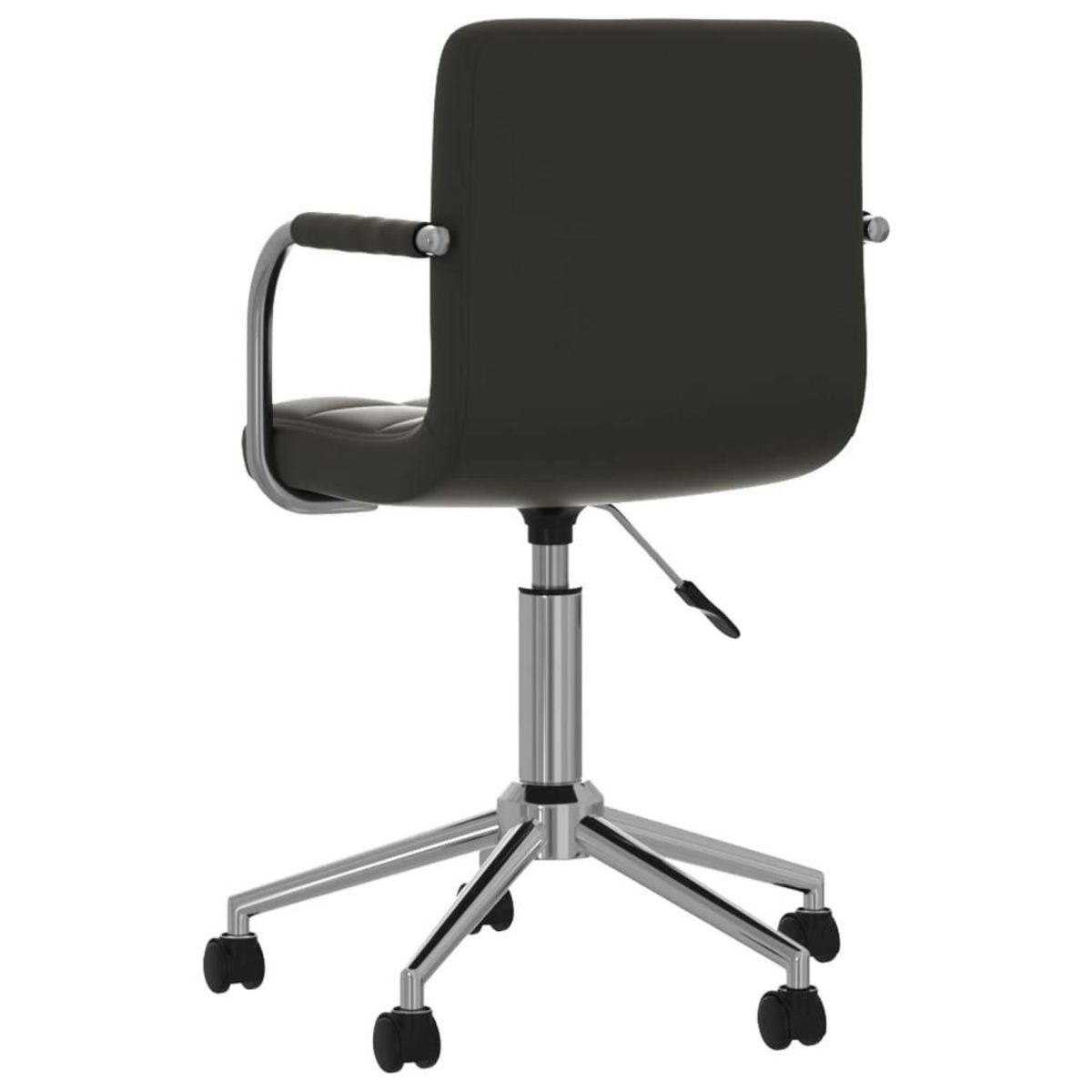 VIDAXL Chaise de bureau pivotante Noir Similicuir