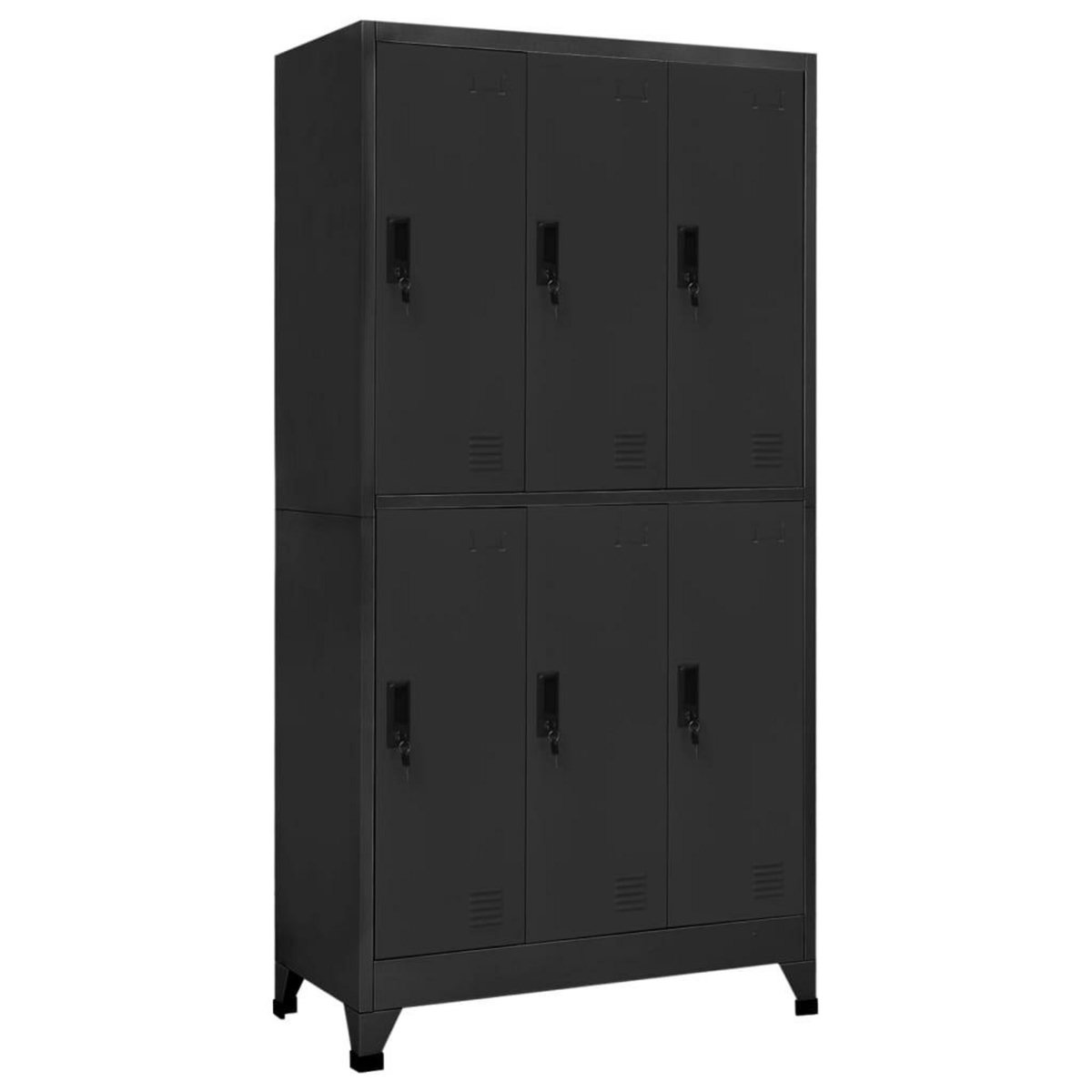 VIDAXL Armoire a casiers Anthracite 90x45x180 cm Acier