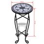 Voir la diapositive 5 : VIDAXL Table d'appoint Mosaïque Noir et blanc