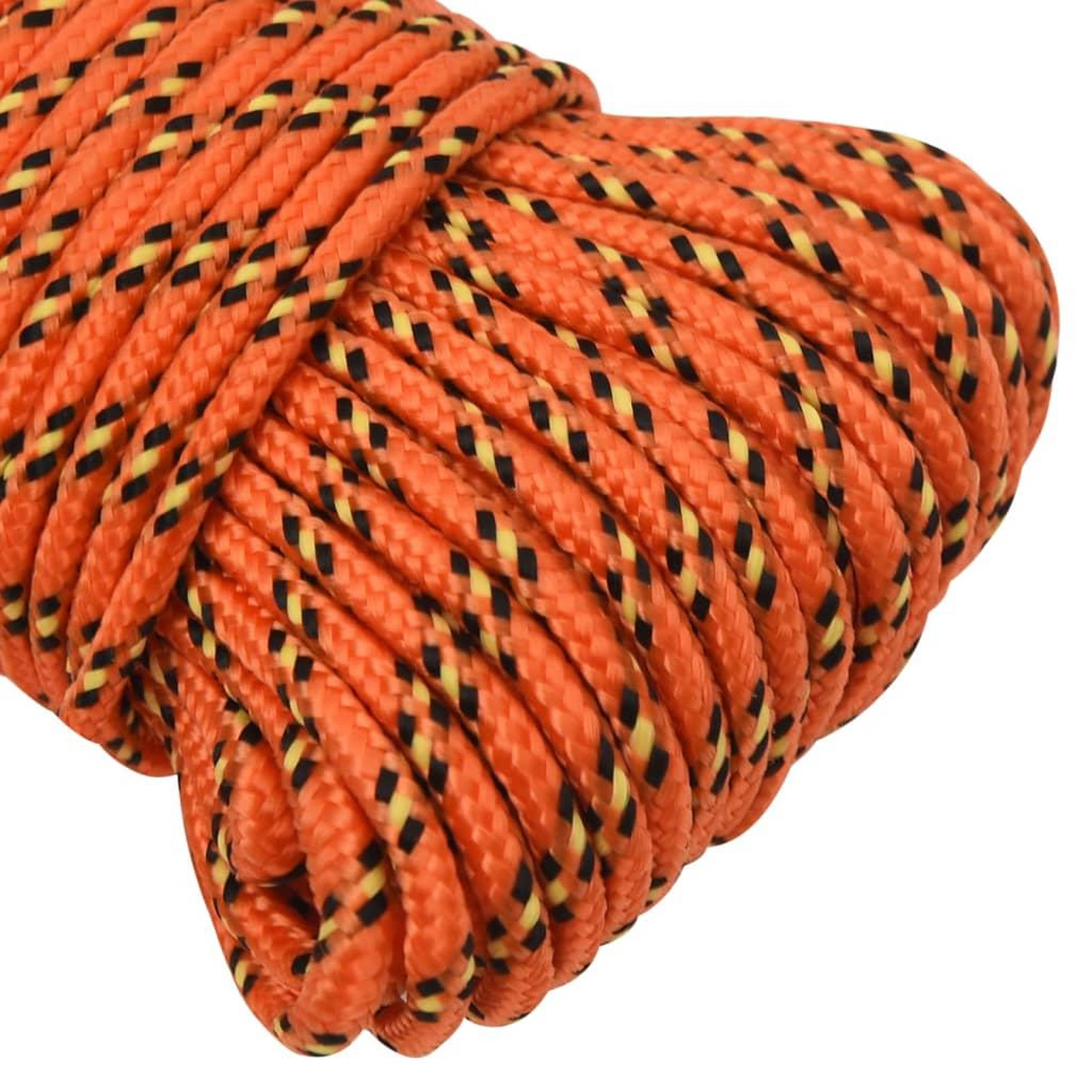 Voir la diapositive 4 : VIDAXL Corde de bateau Orange 4 mm 25 m Polypropylene