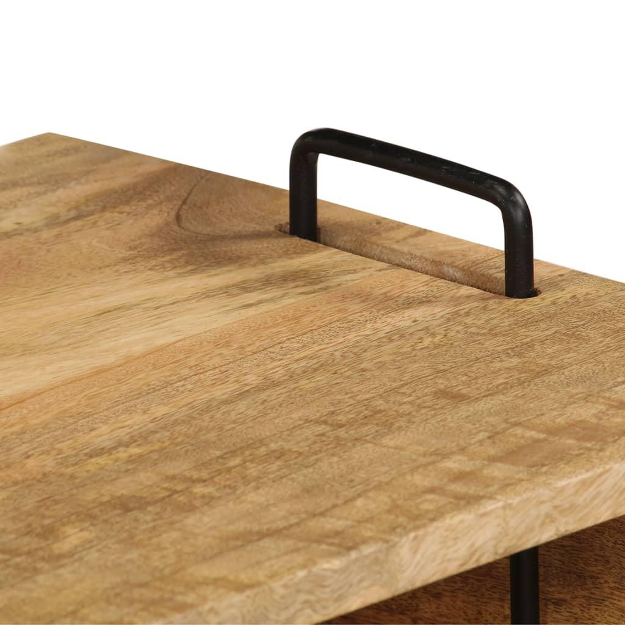 Voir la diapositive 5 : VIDAXL Table basse bois de manguier massif 100x60x45 cm