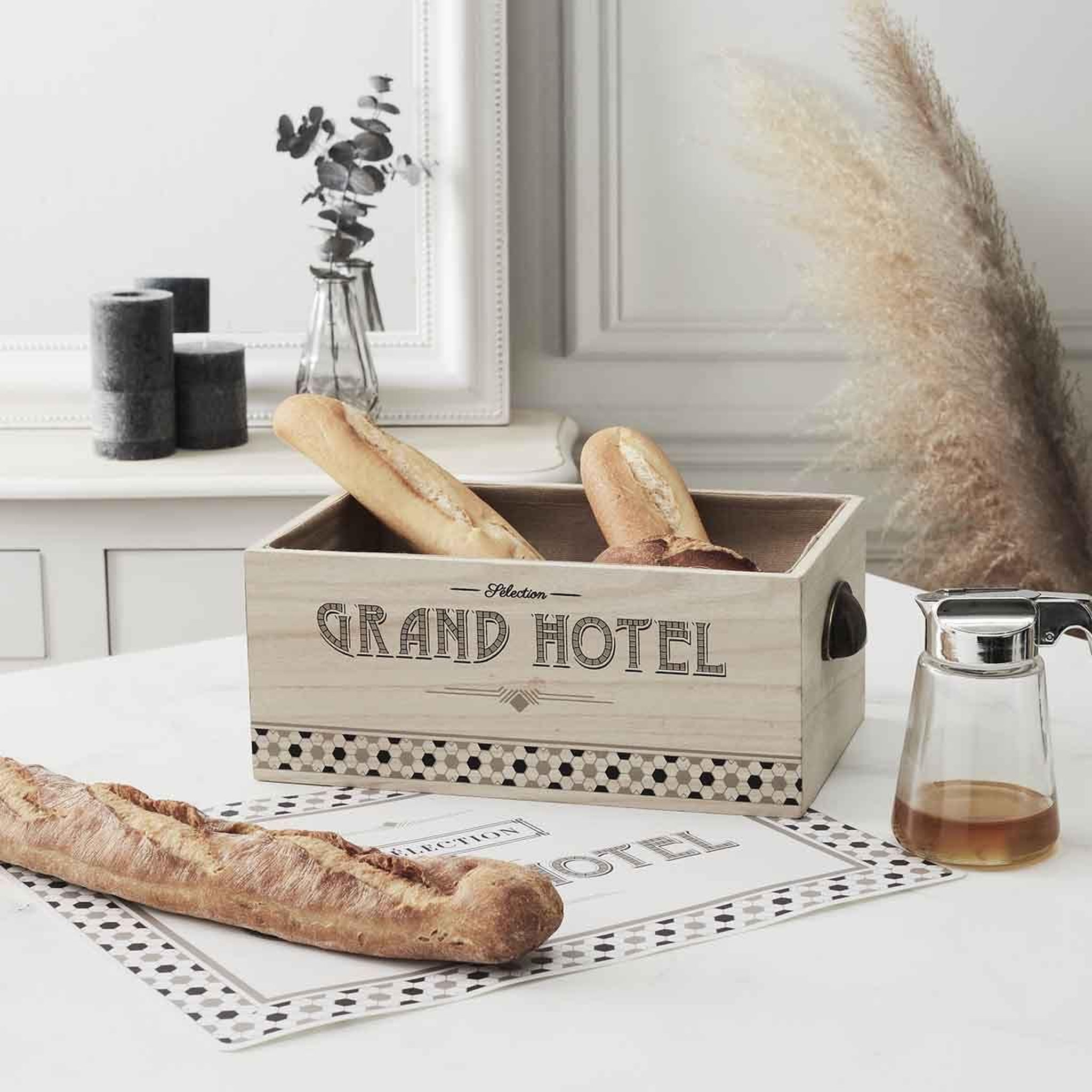 Voir la diapositive 2 : COOK CONCEPT Cagette pain & viennoiseries  grand hôtel  32cm naturel