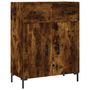 Voir la diapositive 2 : VIDAXL Buffet chene fume 69,5x34x90 cm bois d'ingenierie