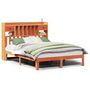 Voir la diapositive 2 : VIDAXL Lit bibliotheque sans matelas cire marron 135x190 cm pin massif