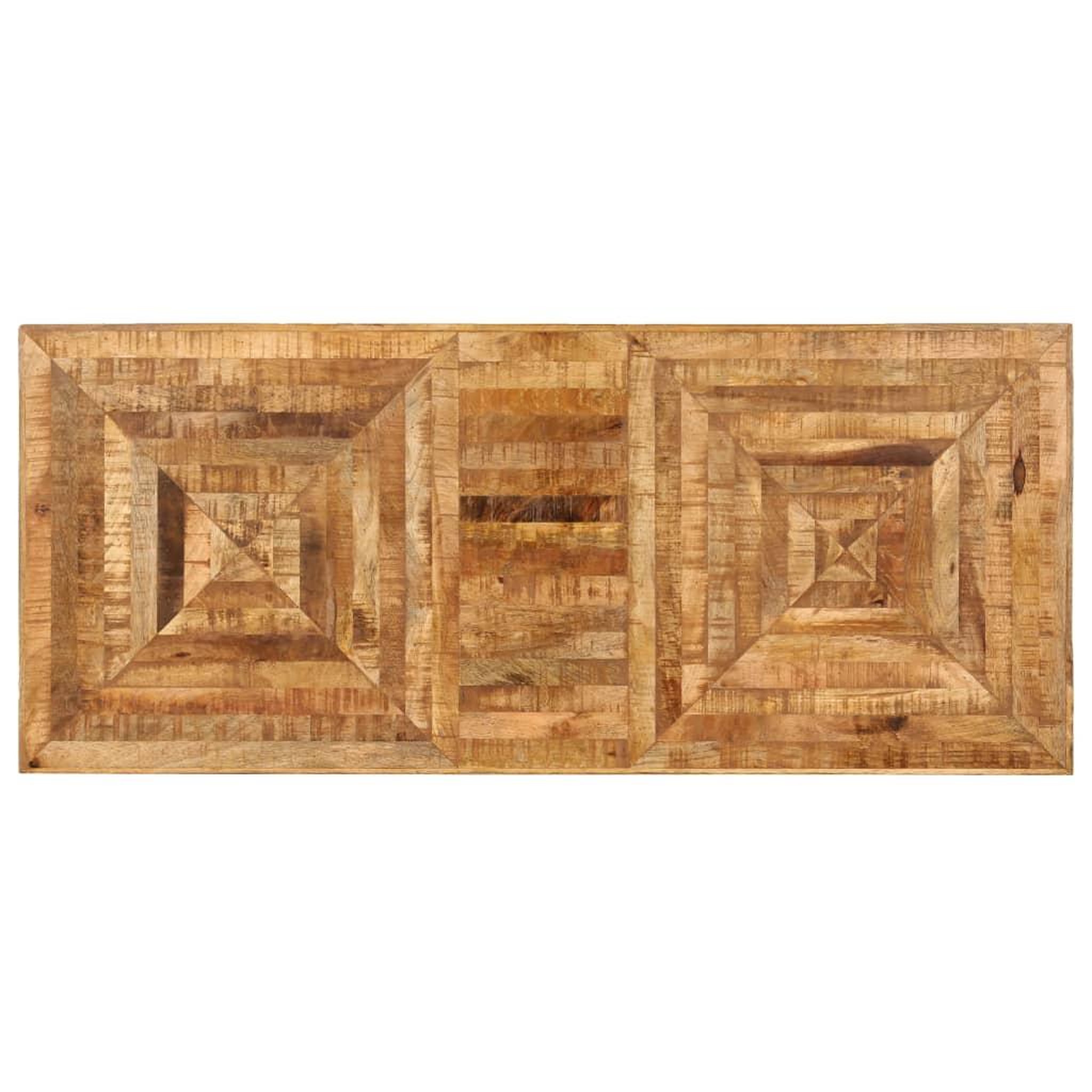 Voir la diapositive 5 : VIDAXL Table a ecrire bois de manguier massif 118 x 50 x 75 cm