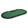 Voir la diapositive 5 : VIDAXL Table de poker pliable pour 9 joueurs 3 plis Ovale Vert