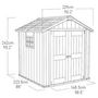 Voir la diapositive 5 : KETER Abri de jardin résine - 5,1m² - OAKLAND